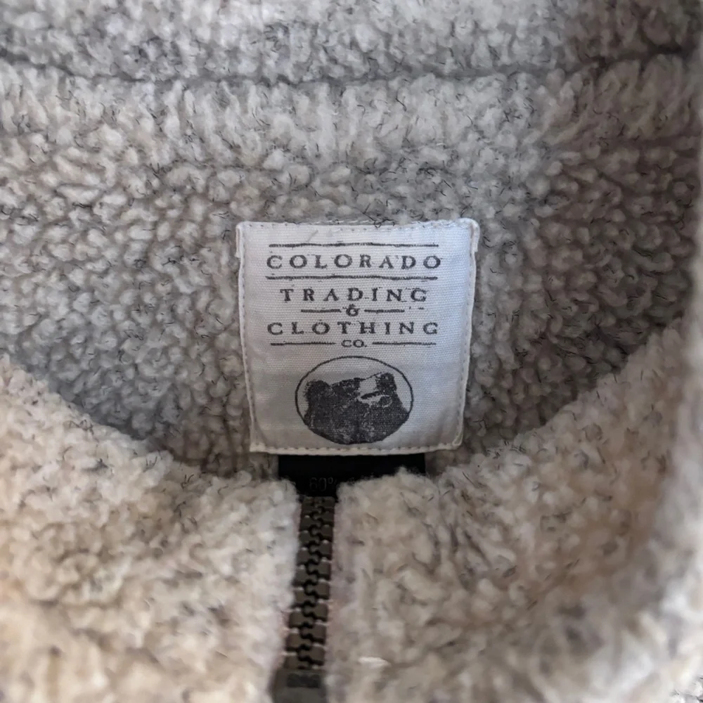 Colorado Trading & Clothing Vest Men's Fleece Charcoal Full Zip L